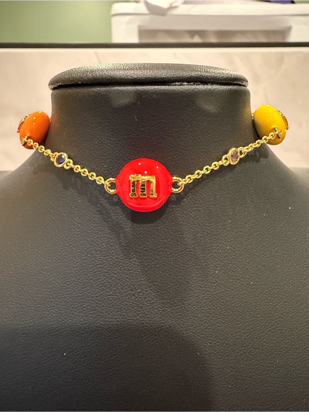 kate spade |♠️| Gold Plated M&M Character Bracelet | Adjustable